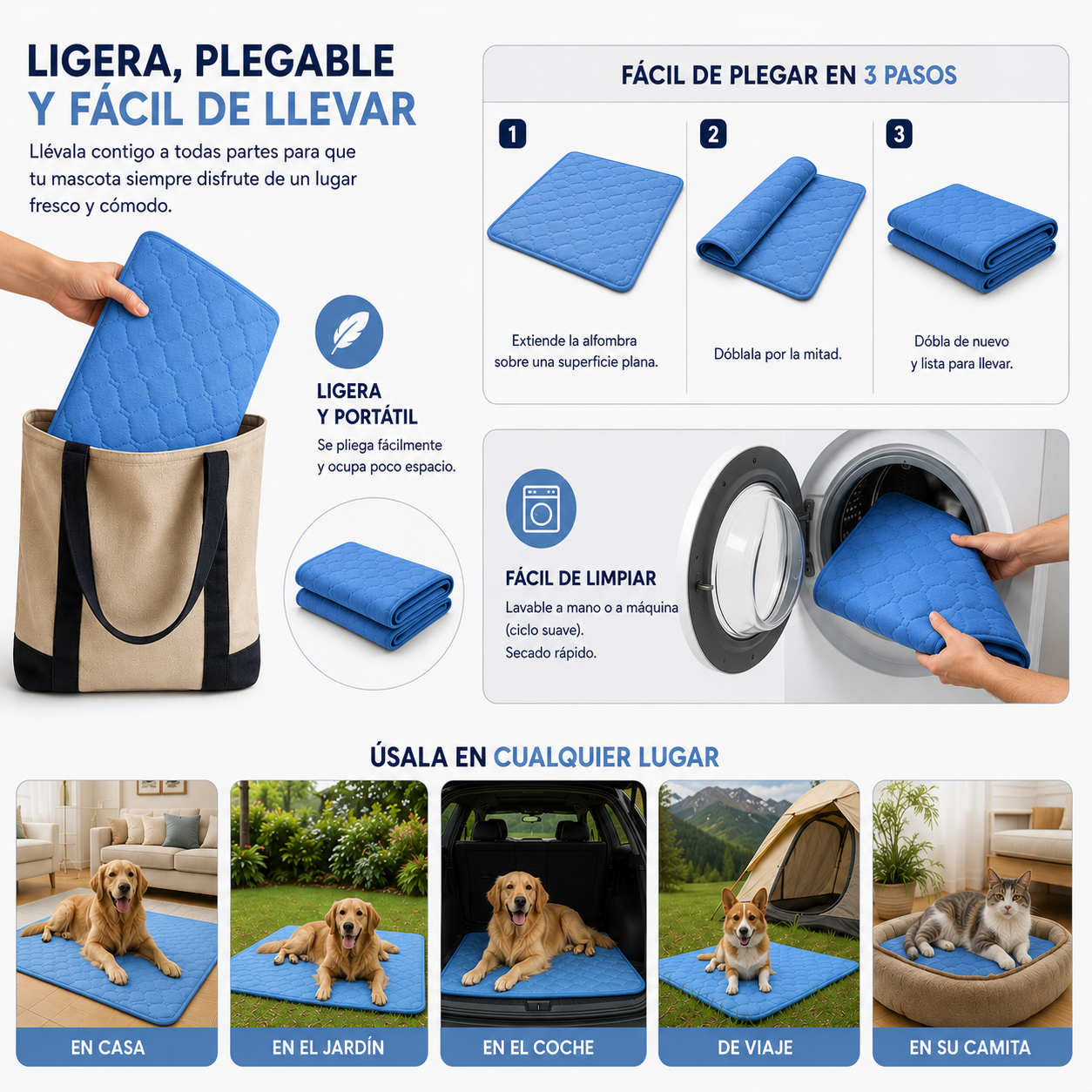 Alfombra Refrescante para Perros y Gatos