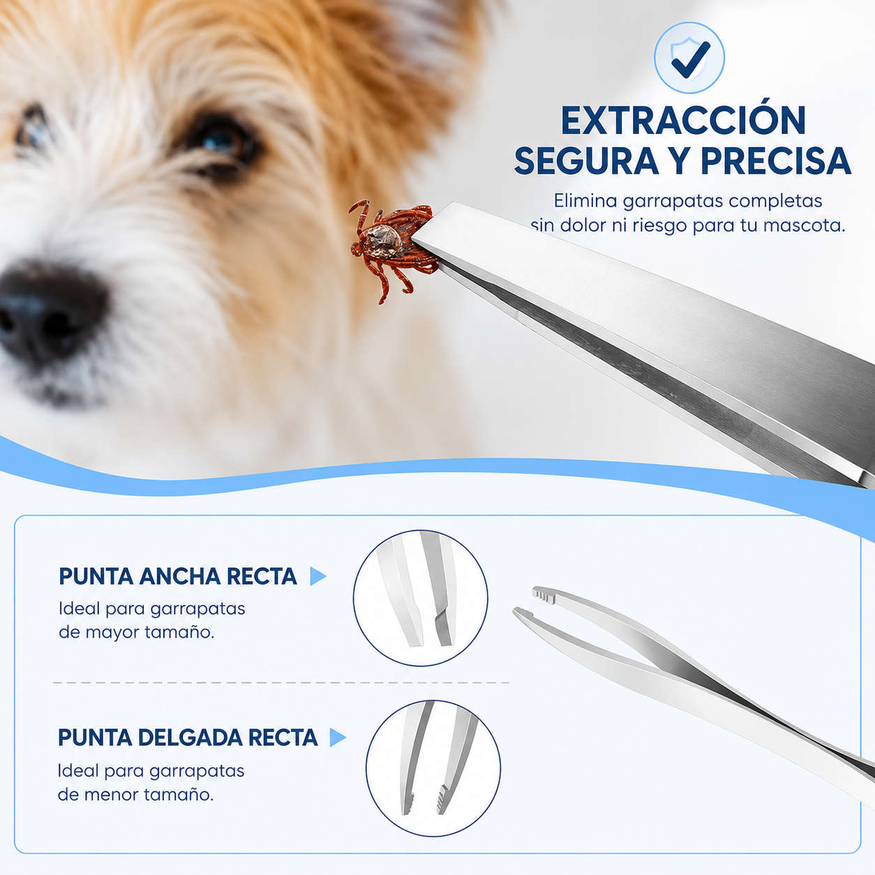 Kit Removedor de Garrapatas para Mascotas