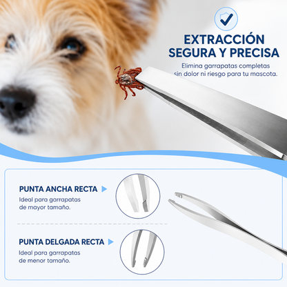 Kit Removedor de Garrapatas para Mascotas