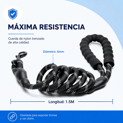 Correa Reflectante para Perros – Fuerte, Cómoda y Duradera