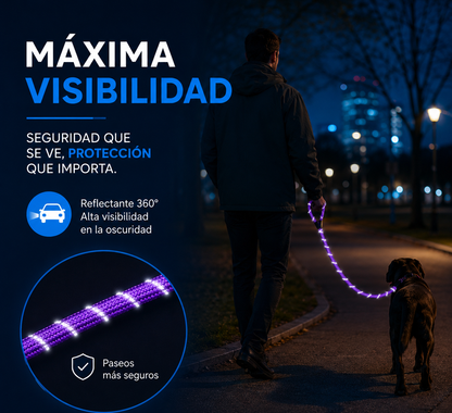 Correa Reflectante para Perros – Fuerte, Cómoda y Duradera