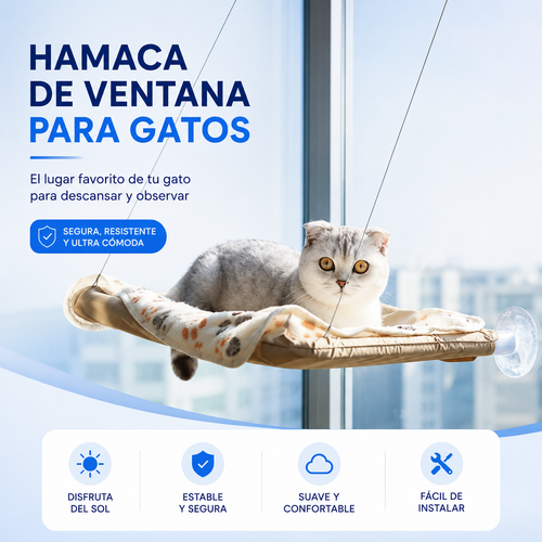 Hamaca de Ventana para Gatos