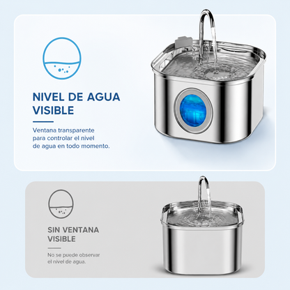 Alimentador de agua de acero inoxidable de 3,2L
