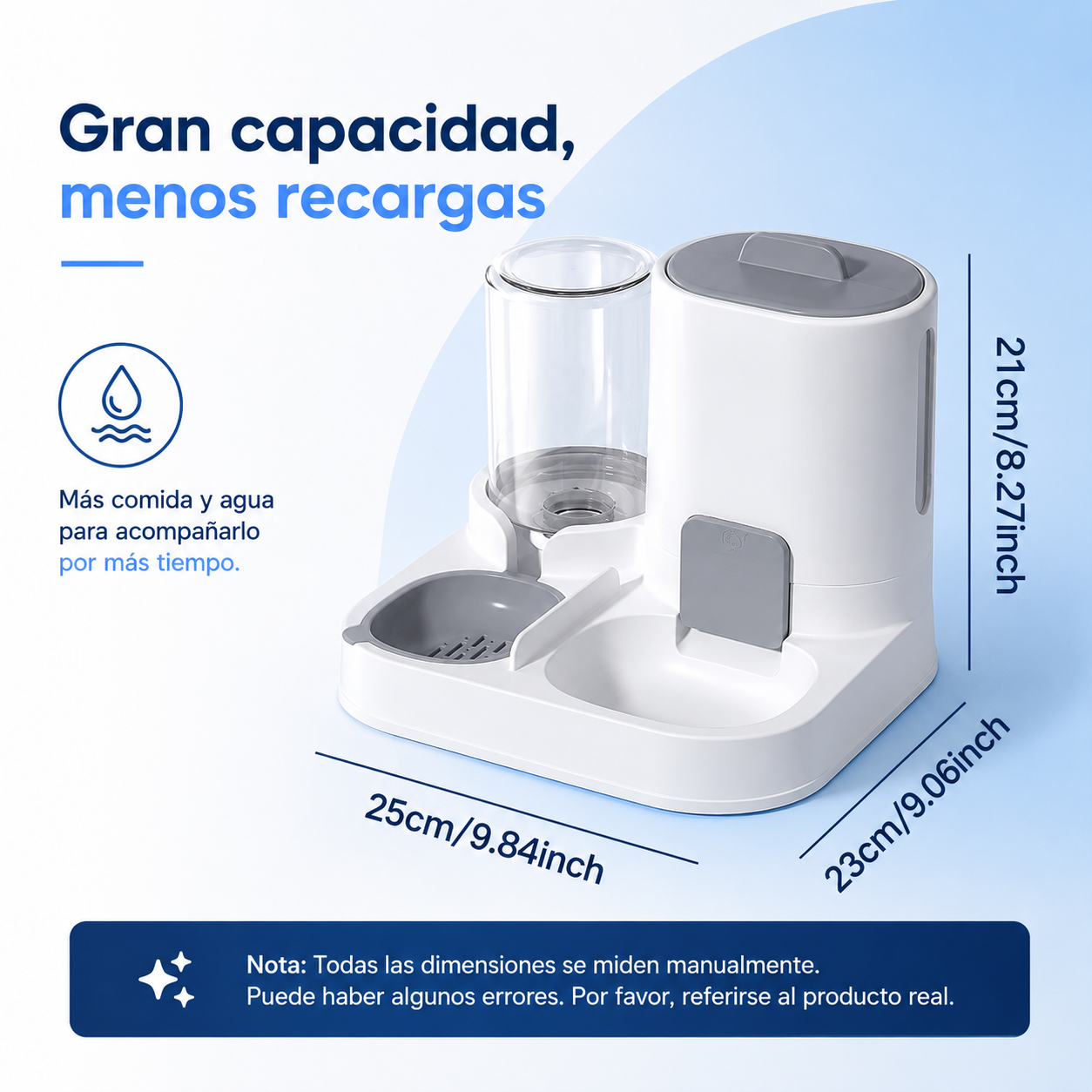 Dispensador Automático de Agua y Comida para Gatos