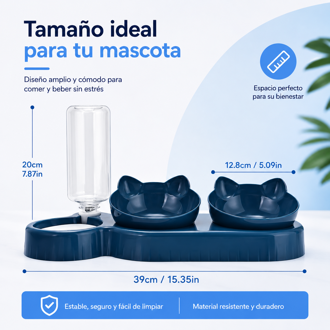 Comedero Ergonómico 3 en 1 para Gatos