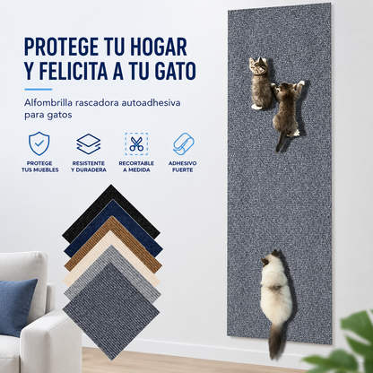 Alfombra Rascadora Adhesiva Restora para Gatos (Recortable DIY)