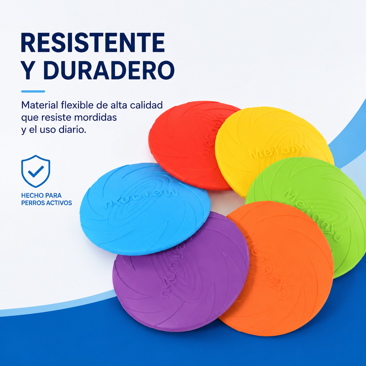 Frisbee para Perros – Resistente a Mordeduras