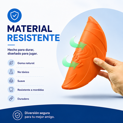 Frisbee para Perros – Resistente a Mordeduras