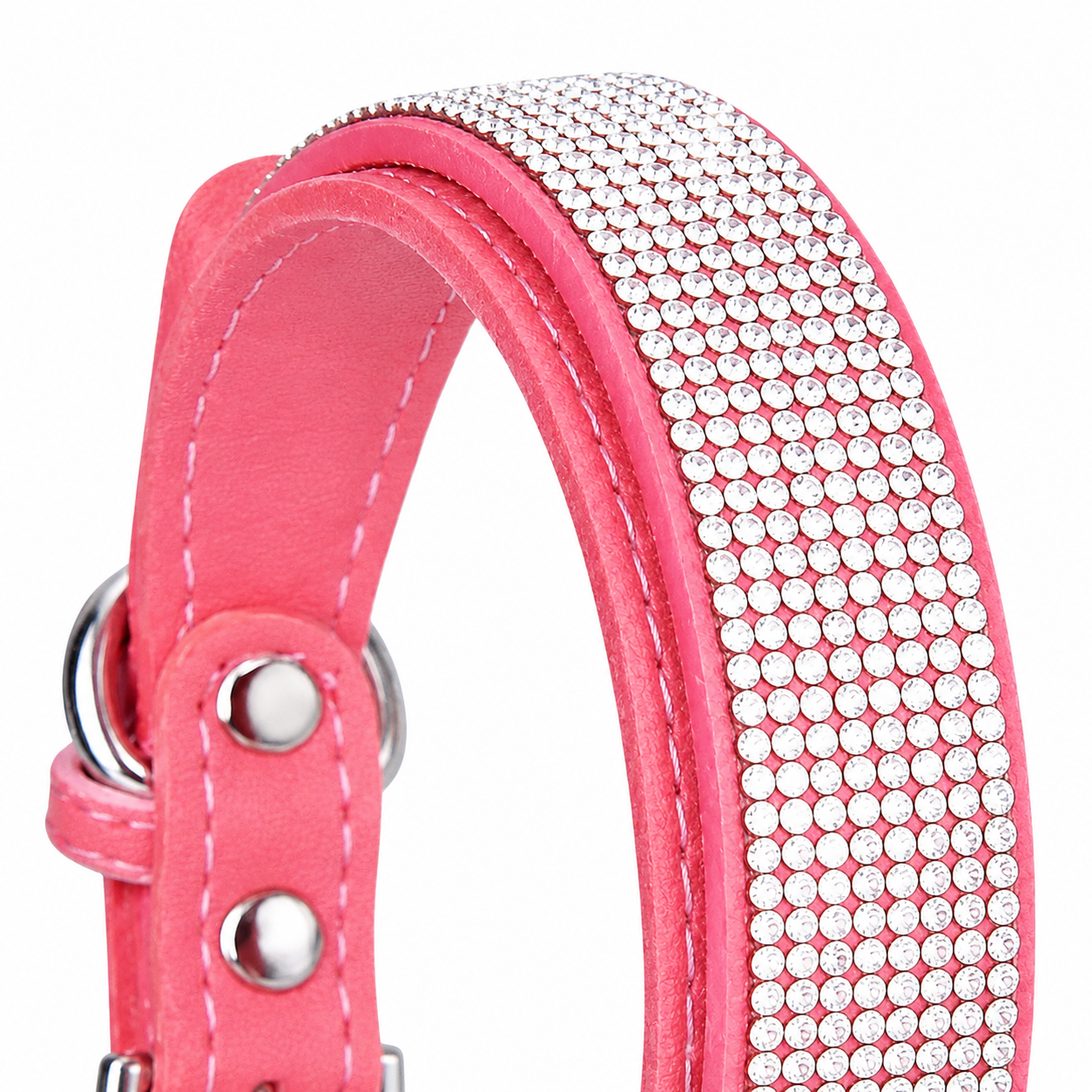Collar de Lujo con Pedrería para Mascotas Ajustable