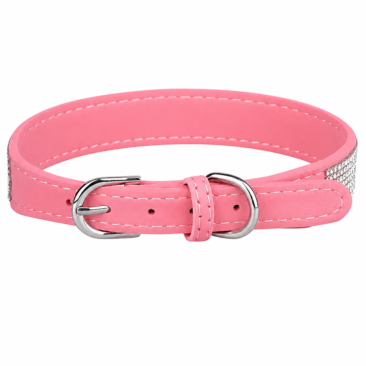Collar de Lujo con Pedrería para Mascotas Ajustable