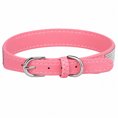 Collar de Lujo con Pedrería para Mascotas Ajustable