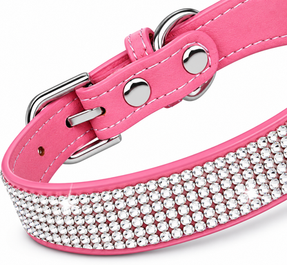 Collar de Lujo con Pedrería para Mascotas Ajustable