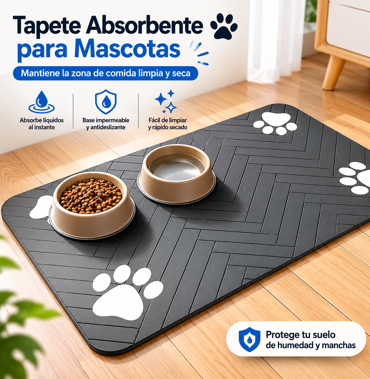 Tapete Absorbente para Mascotas Impermeable