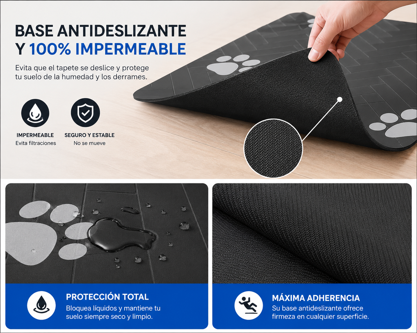 Tapete Absorbente para Mascotas Impermeable