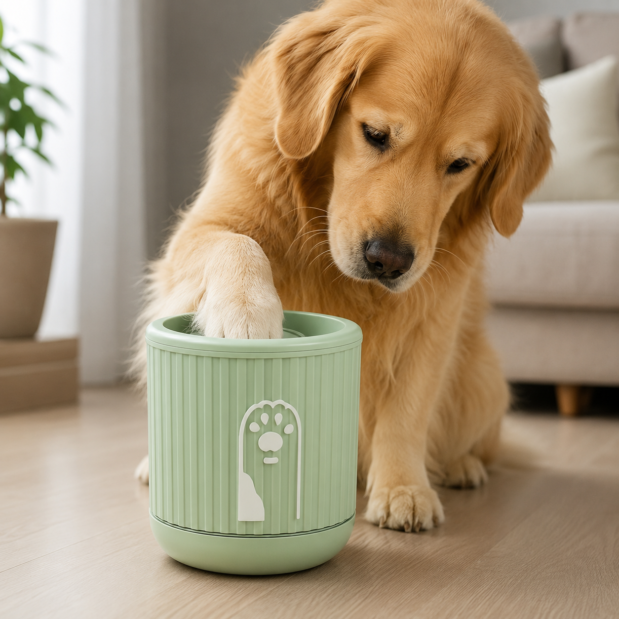 Taza Automática para Lavar Patas de Mascotas