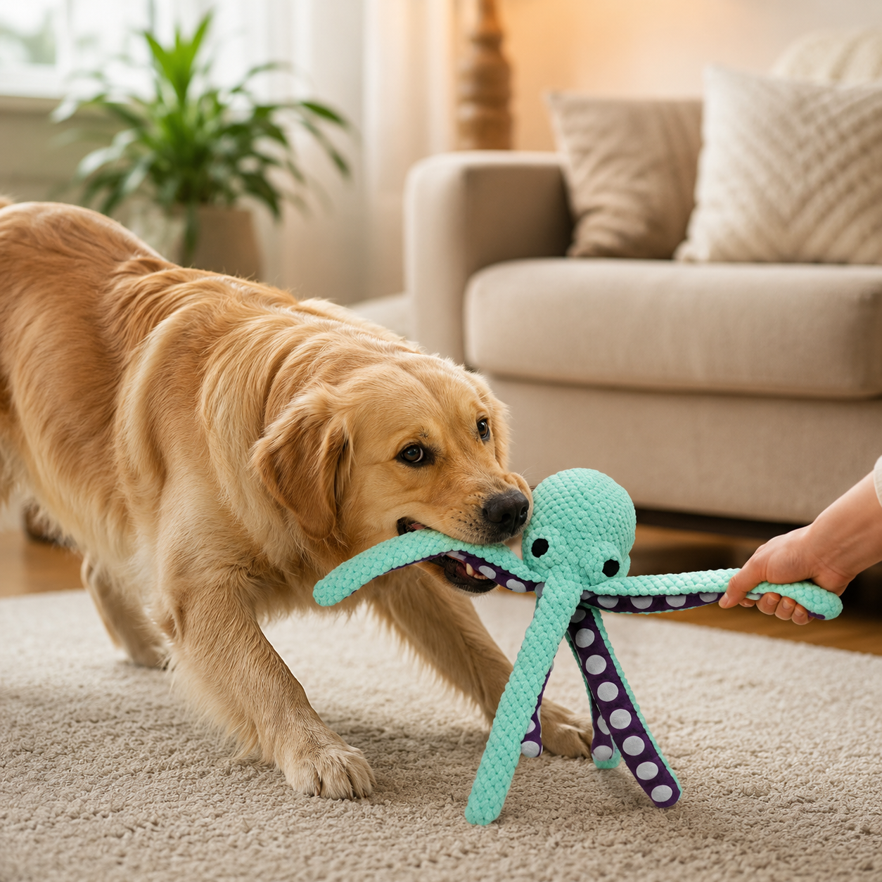 Juguete para Perro con Sonido de Pulpo