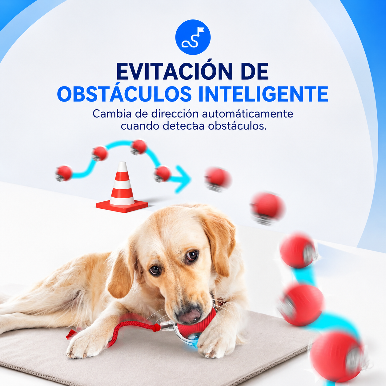 Pelota Inteligente Recargable para Perros