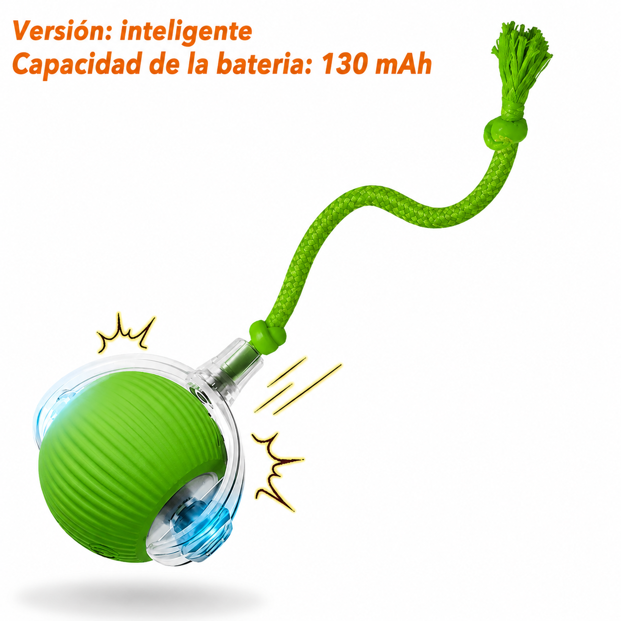 Bola verde con Cuerda