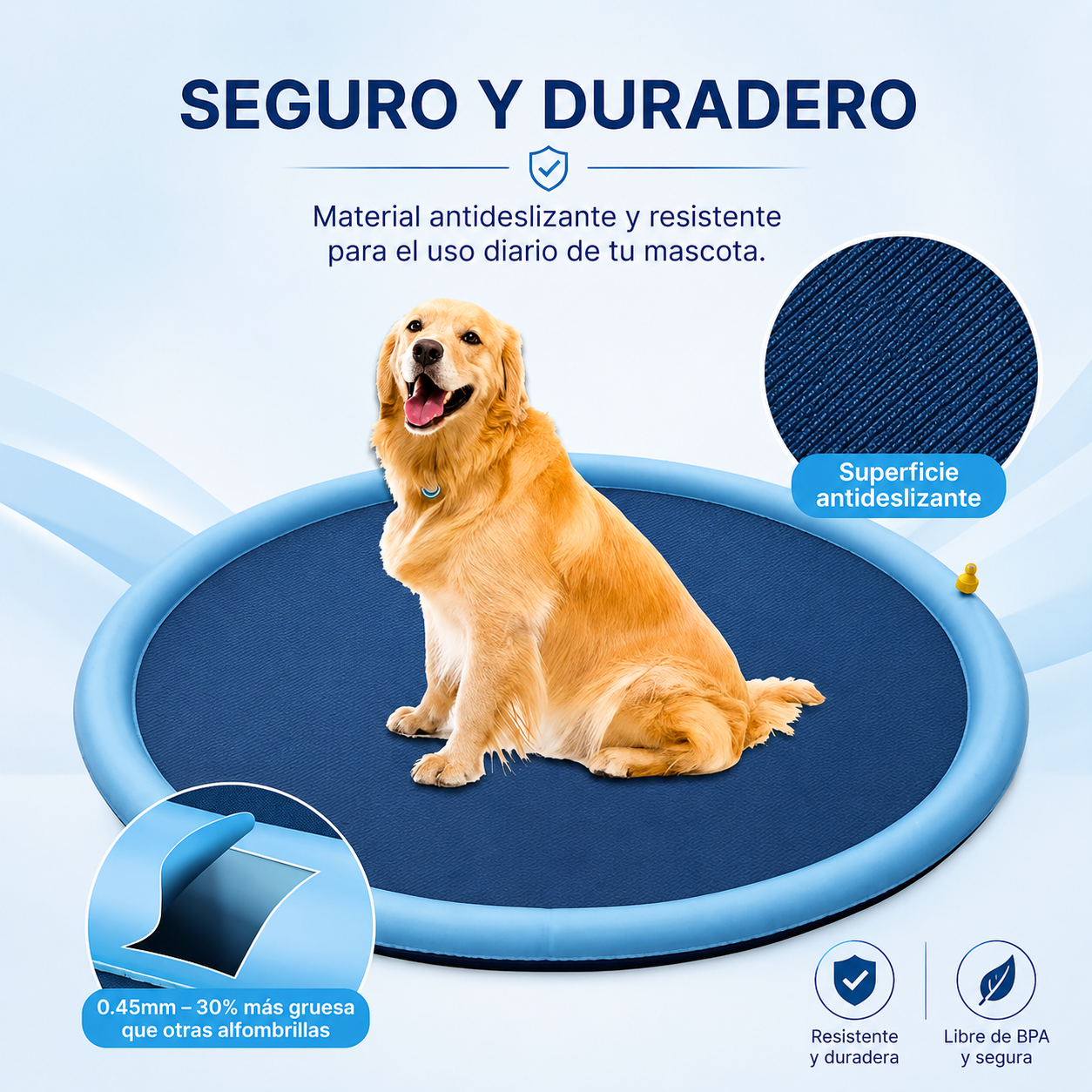 Piscina Refrescante para Mascotas con Rociador de Agua
