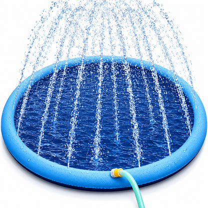 Piscina Refrescante para Mascotas con Rociador de Agua