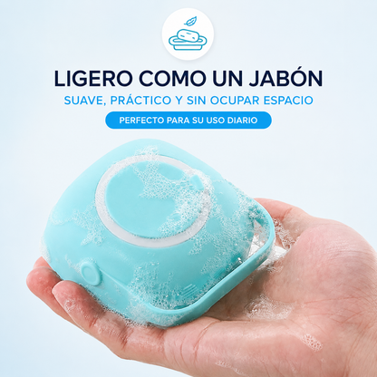 Cepillo de Baño con Dispensador de Champú para Mascotas