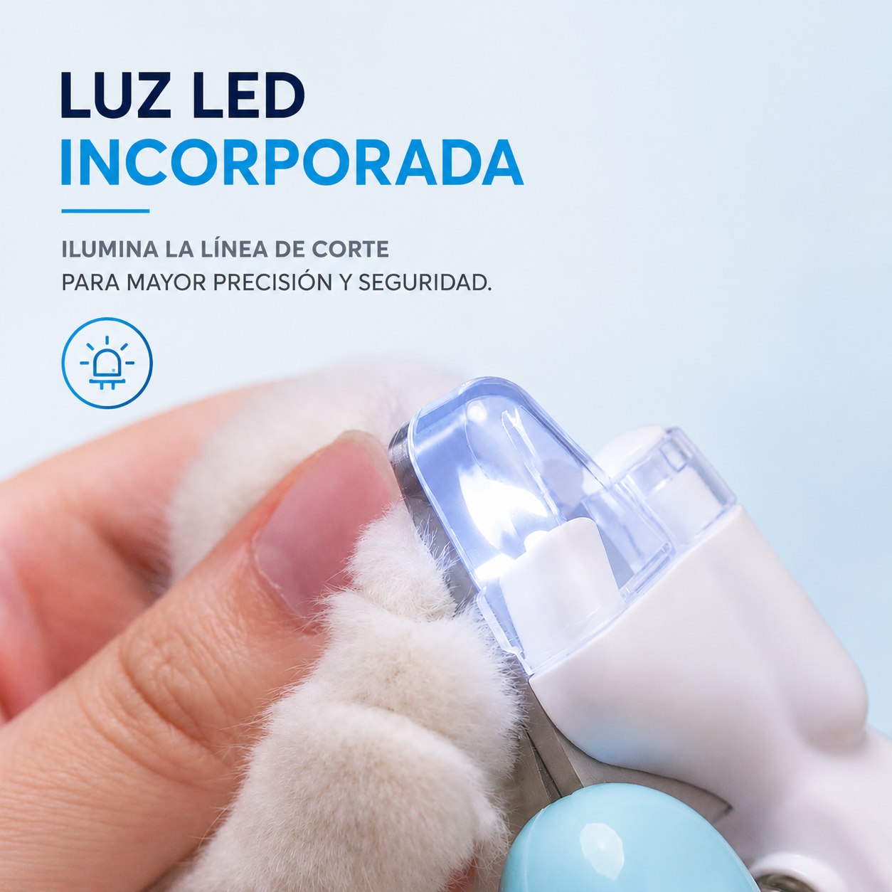 Cortauñas LED para Mascotas – Corte Seguro y Preciso
