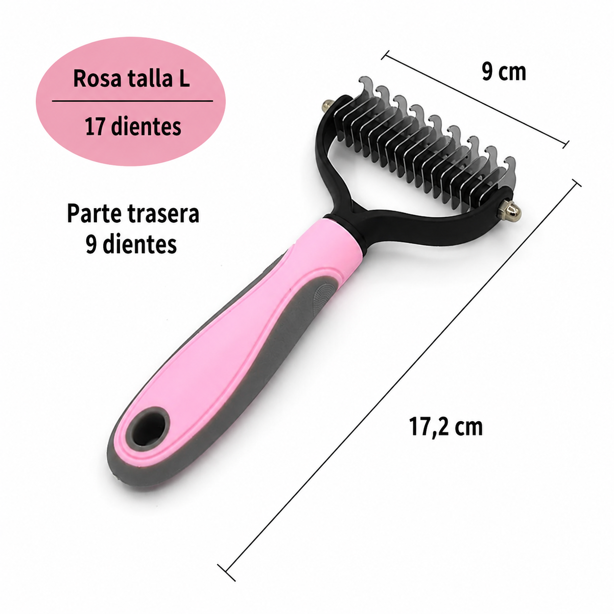 Cepillo Quitapelos para Mascotas – Elimina Nudos y Pelo Suelto