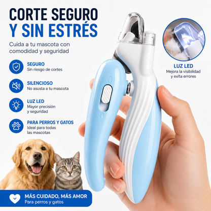Cortauñas LED para Mascotas – Corte Seguro y Preciso