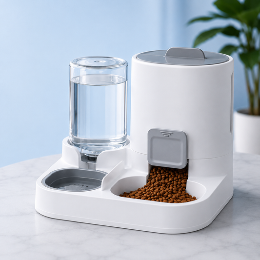 Dispensador Automático de Agua y Comida para Gatos