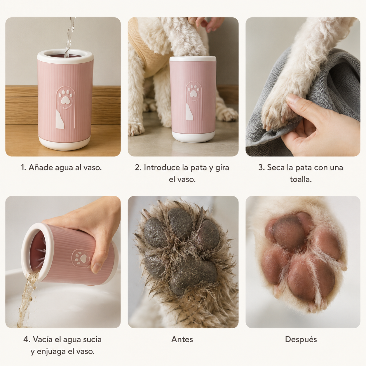 Taza automática Lavapatas
