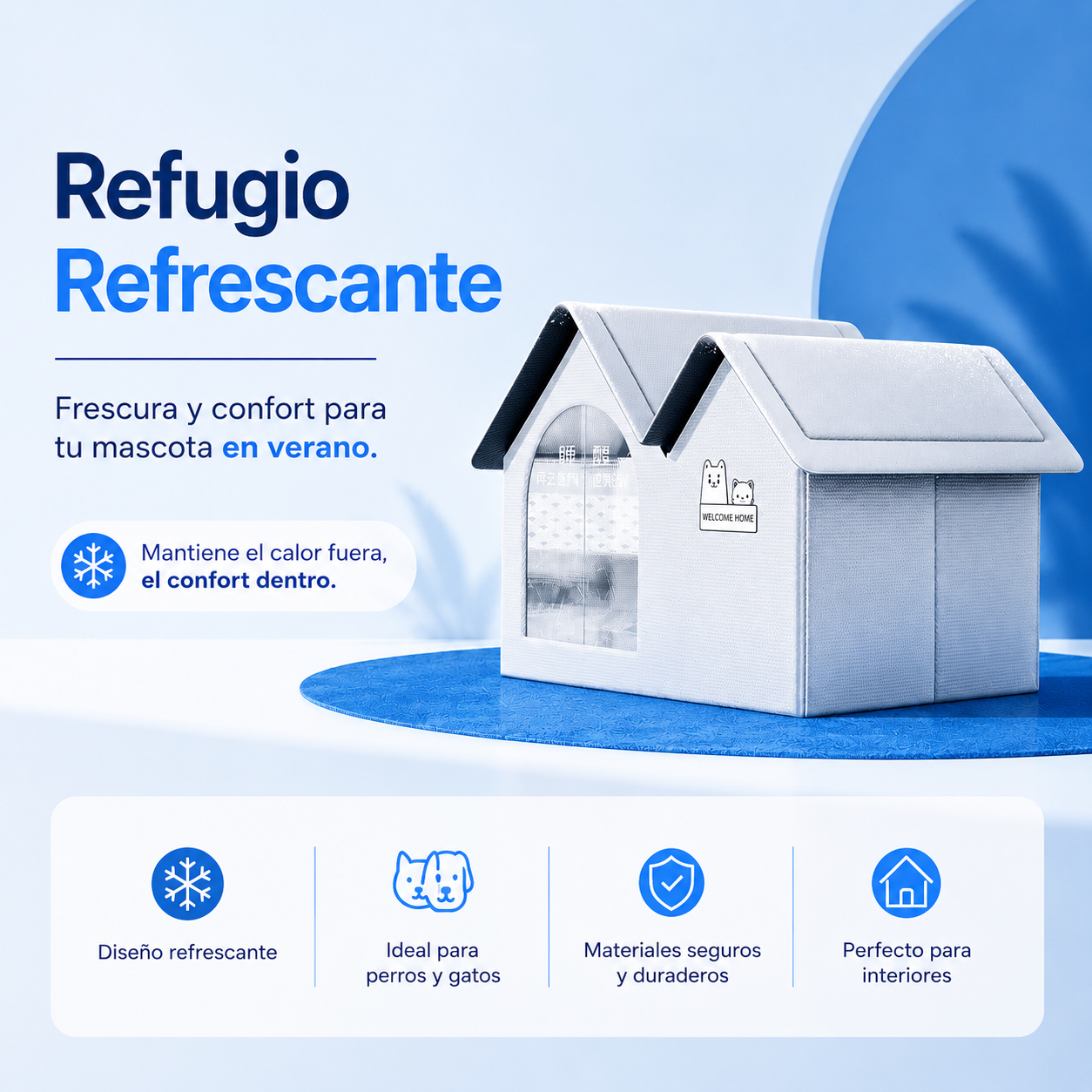 Casa Refrescante para Mascotas