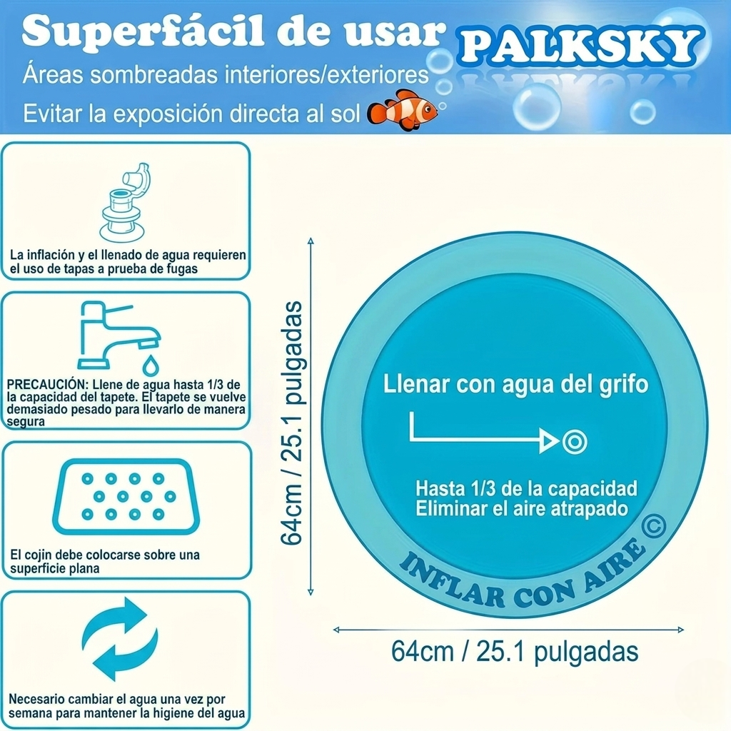 Alfombra Sensorial de Agua para Gatos – Juego y Frescor con Diseño Océano