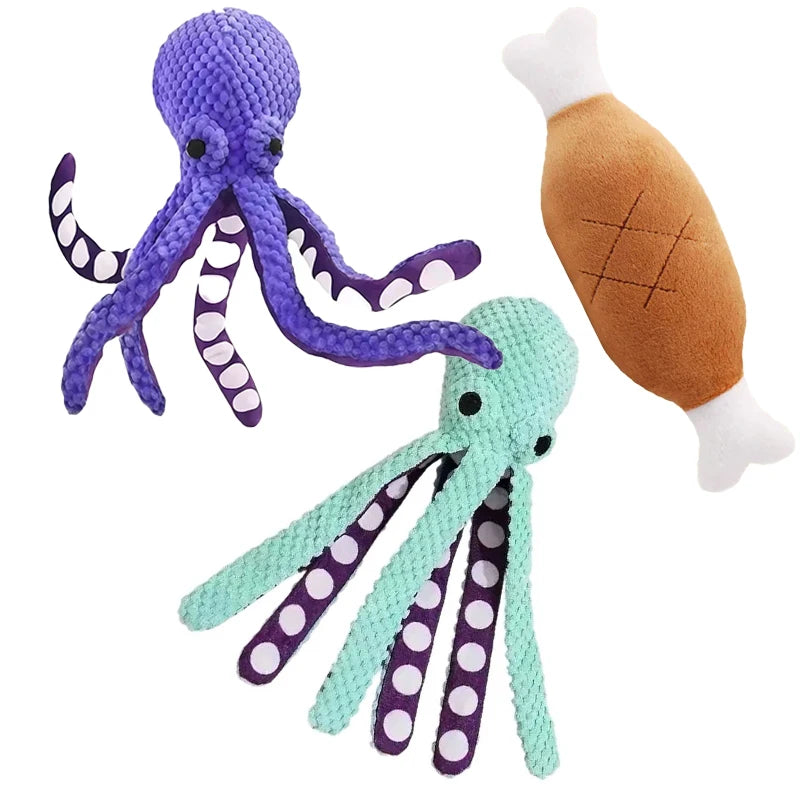 Juguete para Perro con Sonido de Pulpo