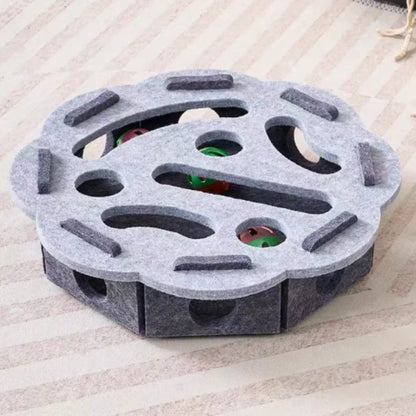 Juguete Interactivo para Gatos – Laberinto con Bola y Campana