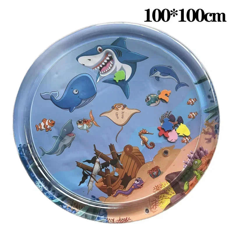 Alfombra Sensorial de Agua para Gatos – Juego y Frescor con Diseño Océano