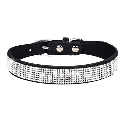 Collar de Lujo con Pedrería para Mascotas Ajustable