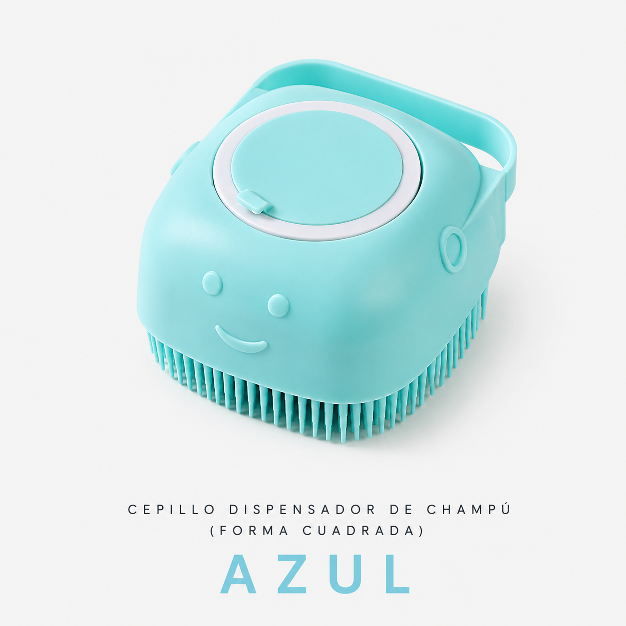 Cepillo de Baño con Dispensador de Champú para Mascotas