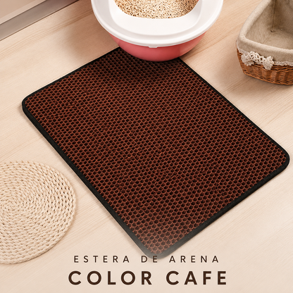 Alfombra Recoge Arena Impermeable para Gatos