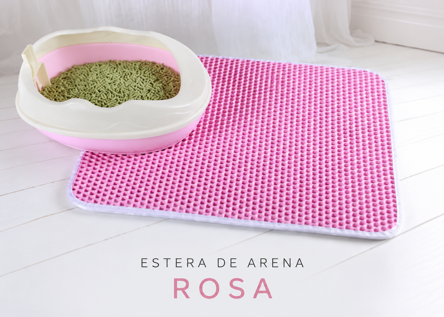 Alfombra Recoge Arena Impermeable para Gatos