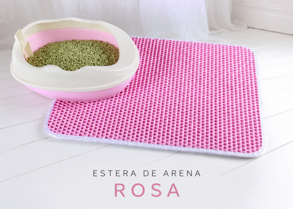 Alfombra Recoge Arena Impermeable para Gatos
