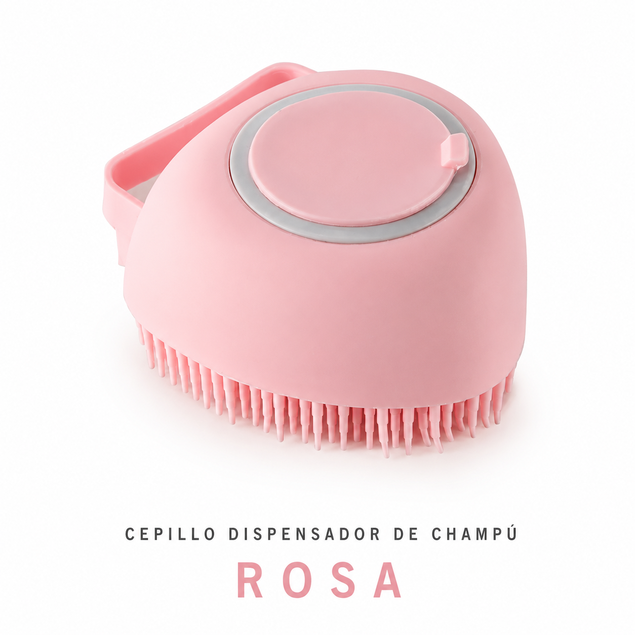 Cepillo de Baño con Dispensador de Champú para Mascotas