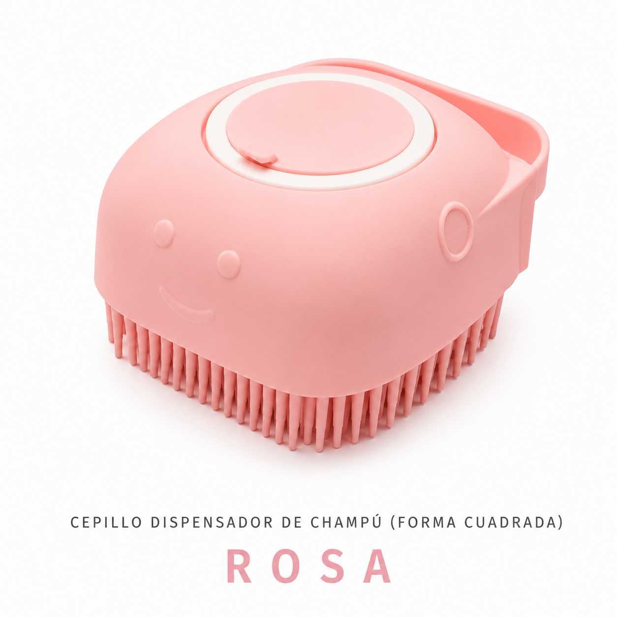 Cepillo de Baño con Dispensador de Champú para Mascotas